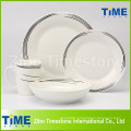 Fine Black Line Decal Dinner Set